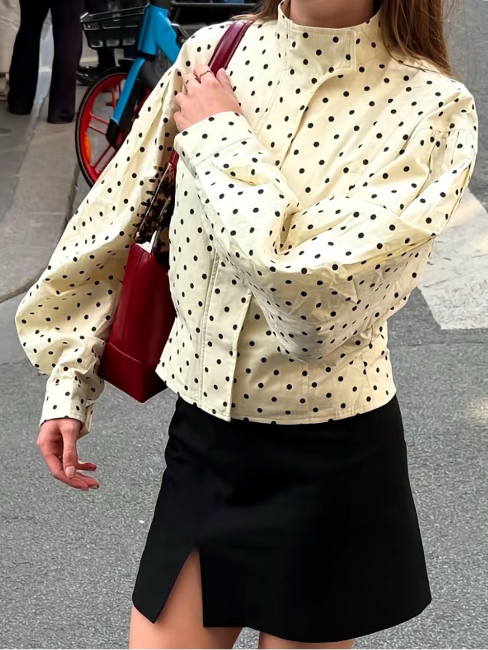 Polka Dot Jacket - lightweight - Size Small